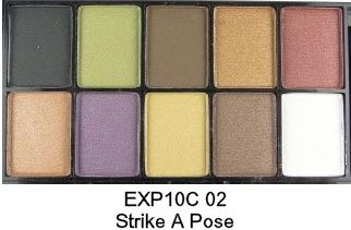 Paleta Nyx 10 Cores c/ aplicador e espelho